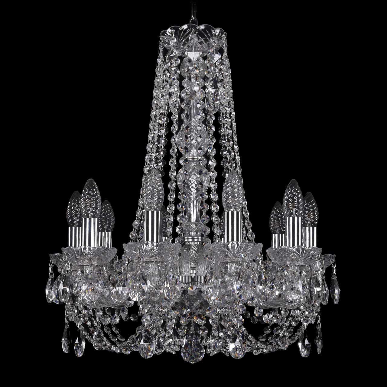 

Подвесная люстра с хрустальными подвесками