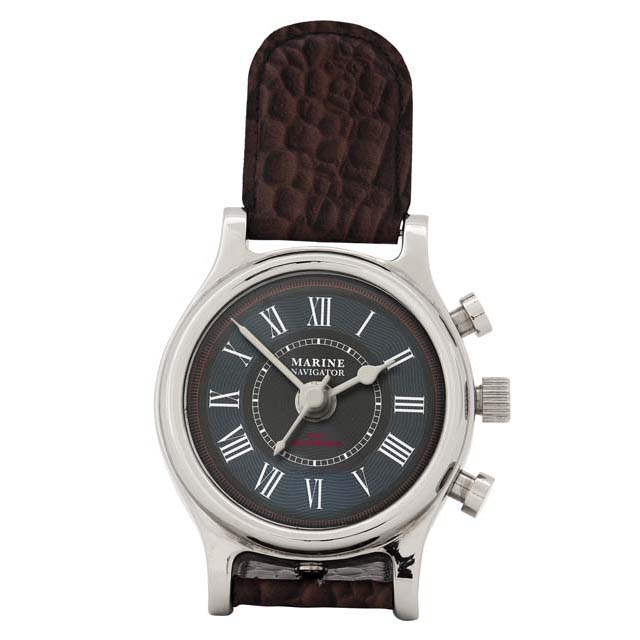 

Часы Eichholtz Clock Marine из металла и кожи