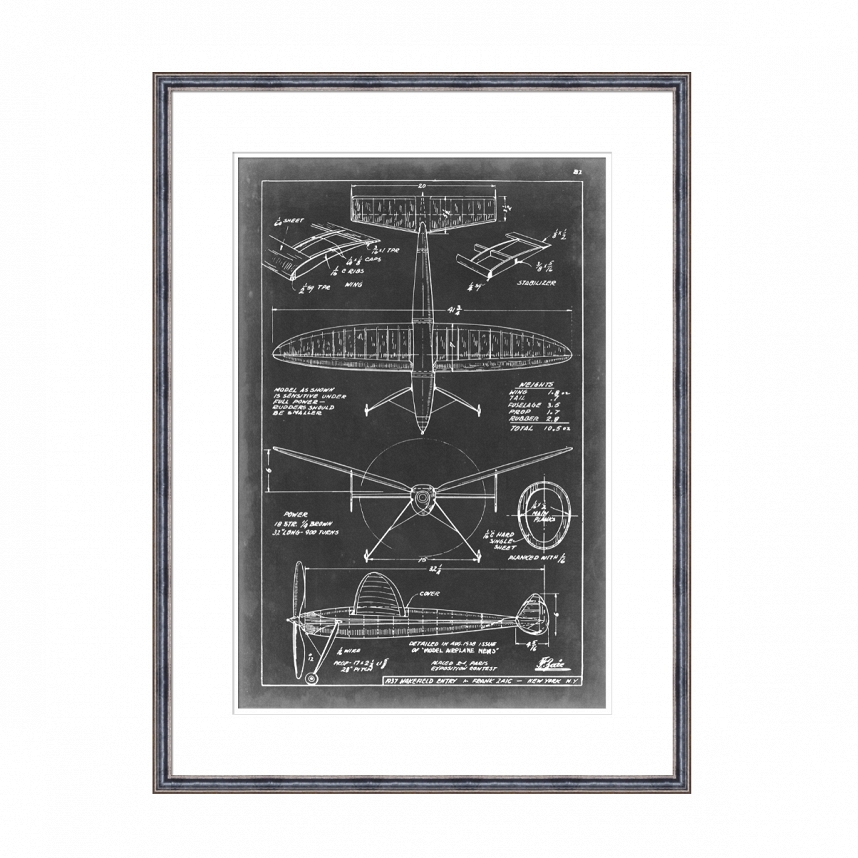 

Постер Aeronautic Blueprint 1 в раме
