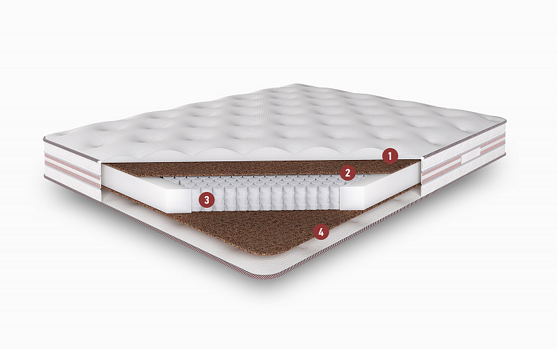 

Пружинный матрас элит кокос с чехлом из трикотажа 80x190