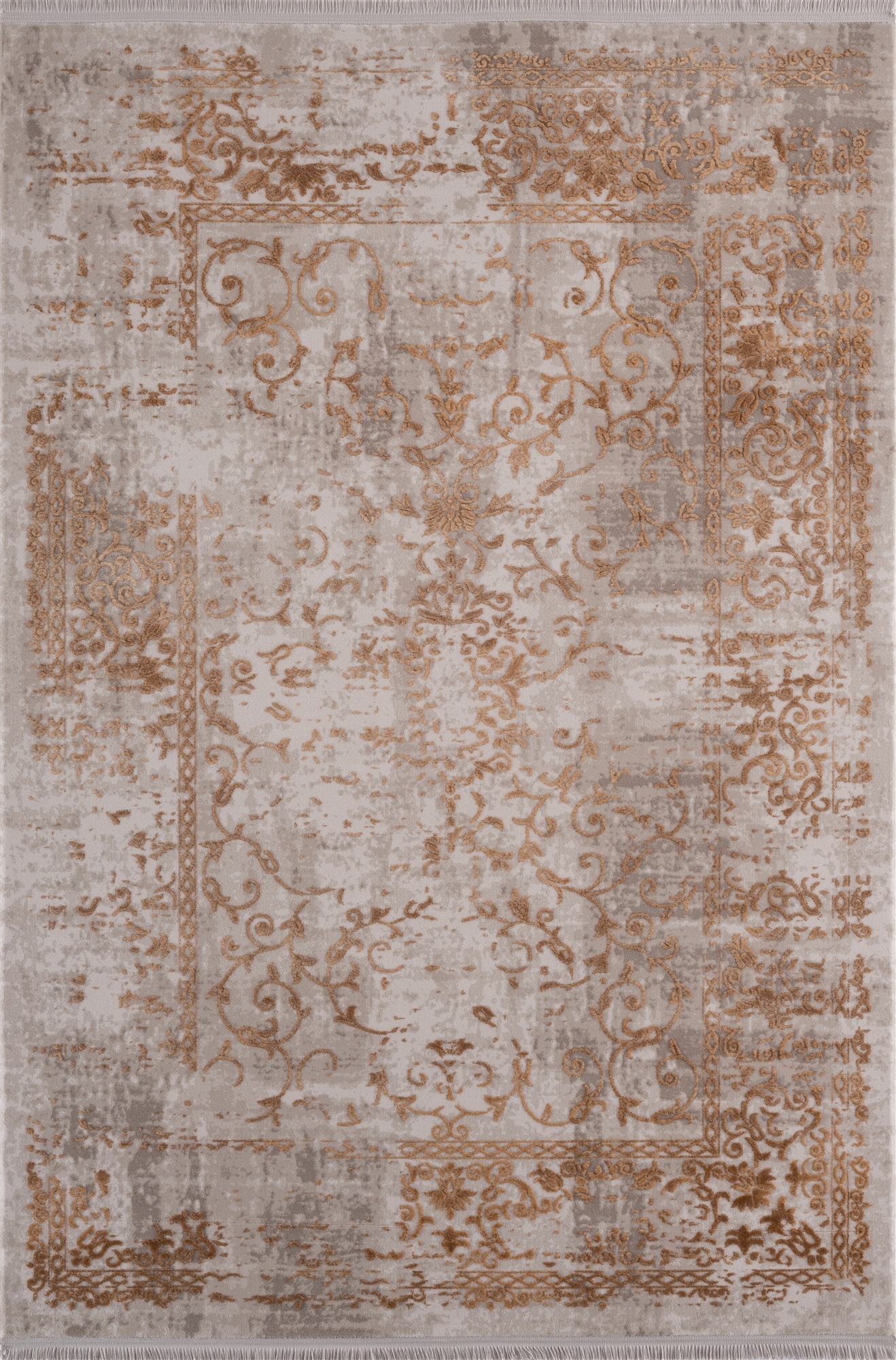 

Ковер с бахромой в коричневых тонах 160x230