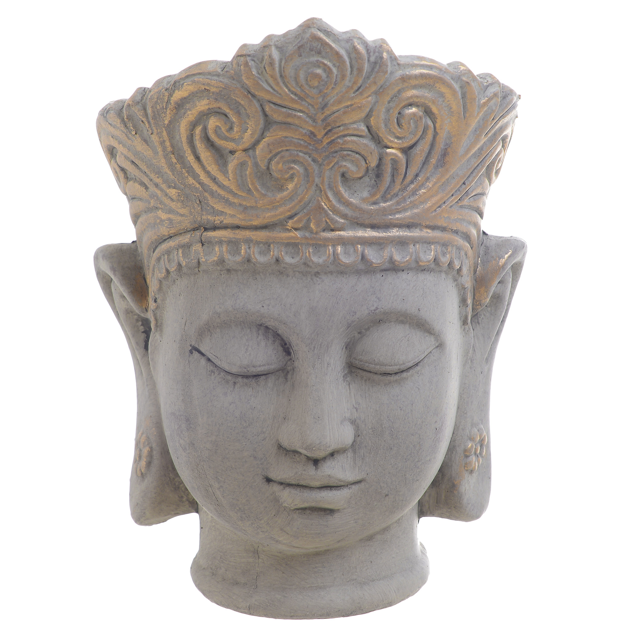 

Декор настольный-кашпо Buddha серого цвета