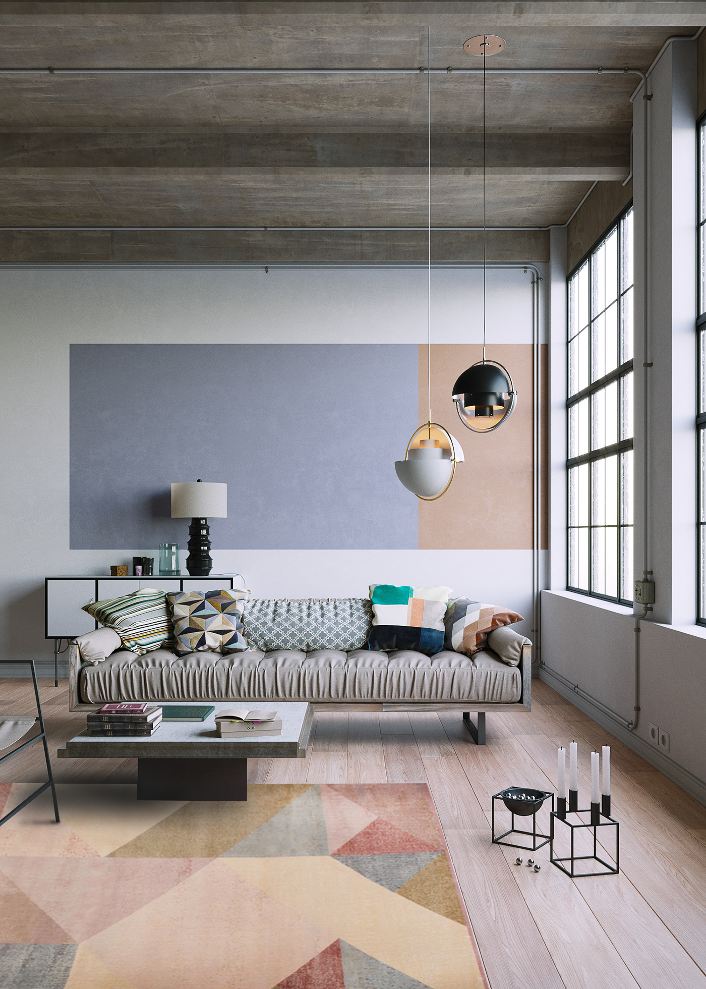 

Бельгийский ковер Bauhaus с геометрическим узором 240x340