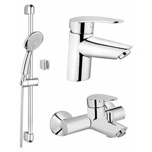 Набор из 3 смесителей VITRA Dynamic S 3 в 1 раковина, ванна, душевая гарнитура