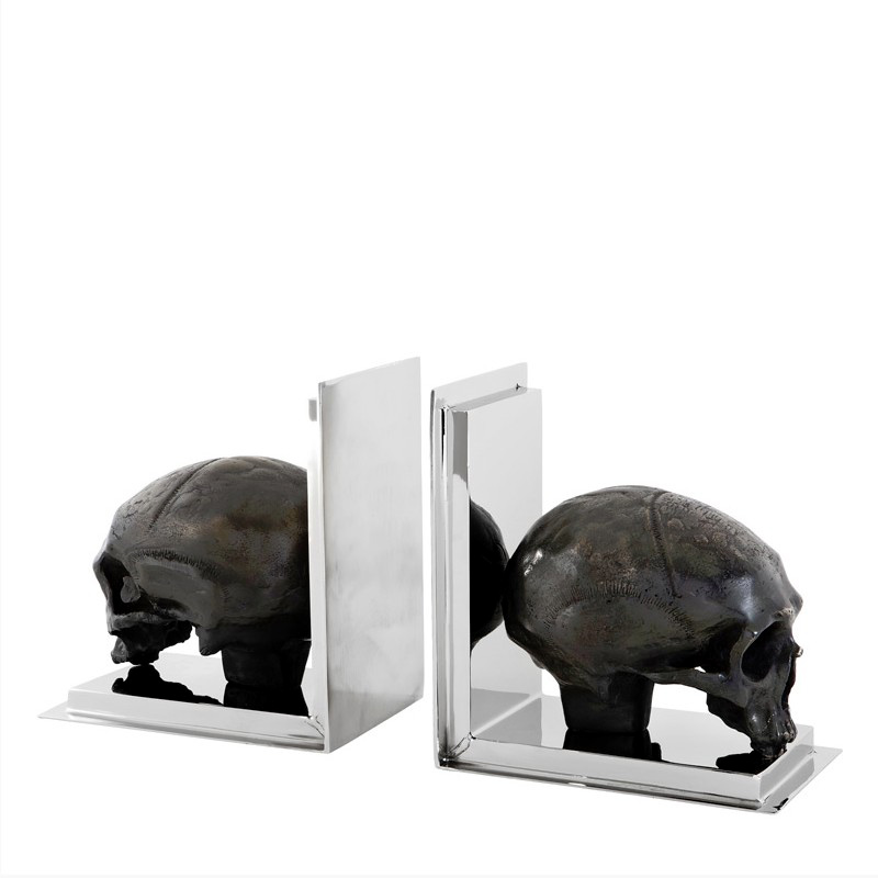 

Держатели для книг Bookend Skull Eichholtz из полированной нержавеющей стали