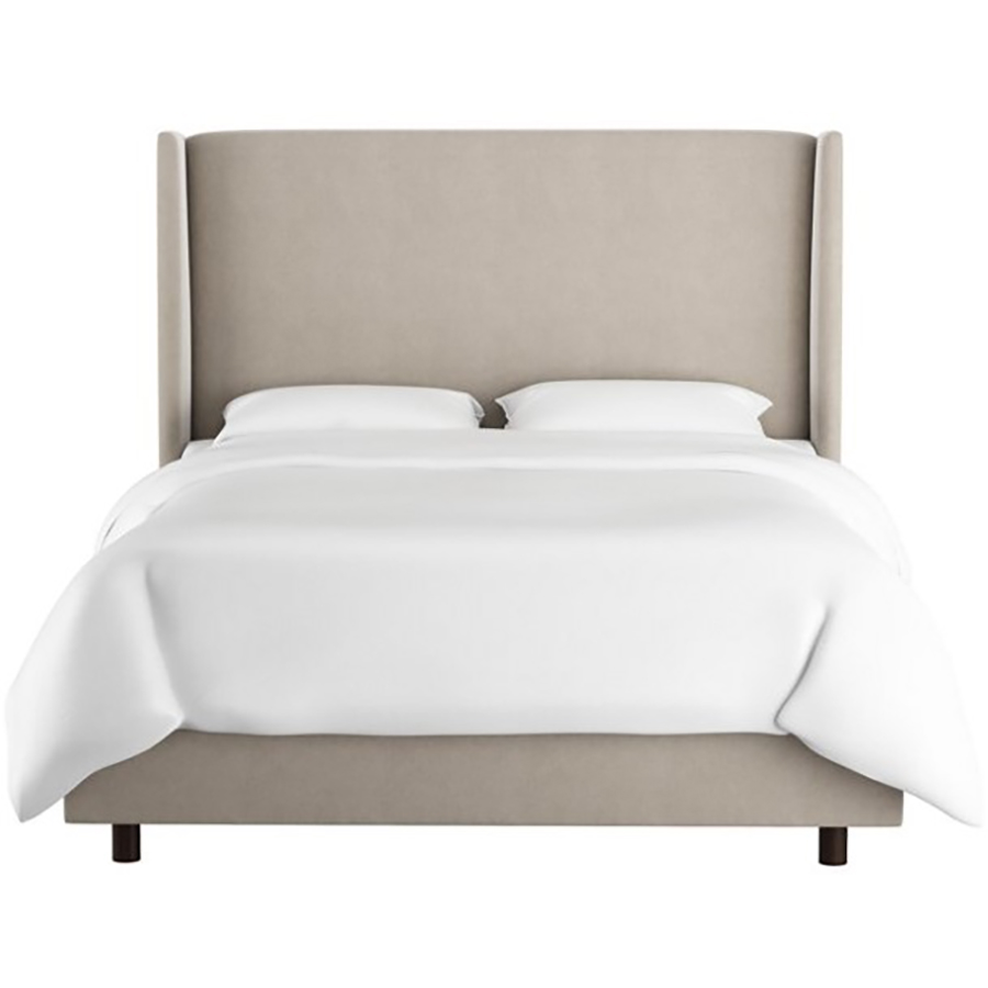 

Кровать Kelly Wingback Gray Velvet бежевого цвета 180х200