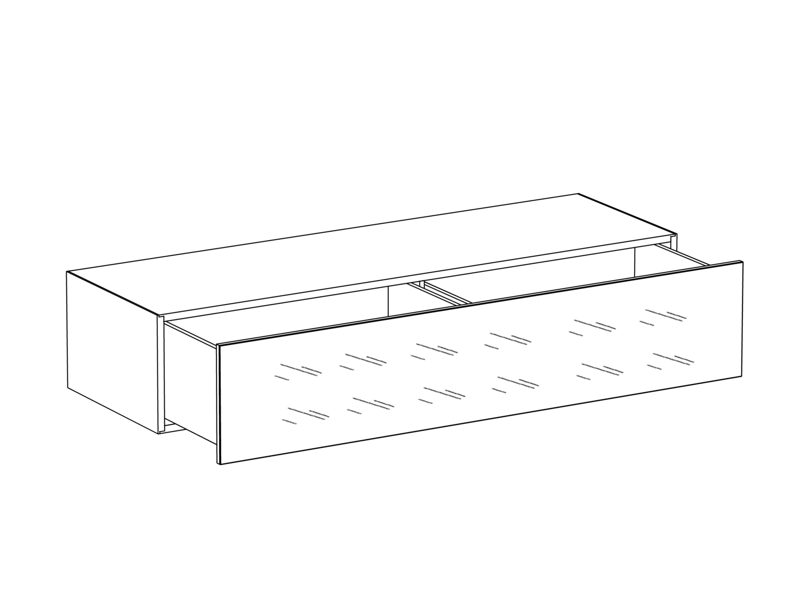 Cu.100/WHT тумба Cubo подвесная 100