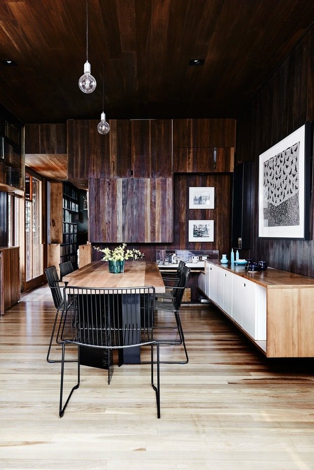 Фото из портфолио Модернизированный бревенчатый дом – фотографии дизайна интерьеров на INMYROOM