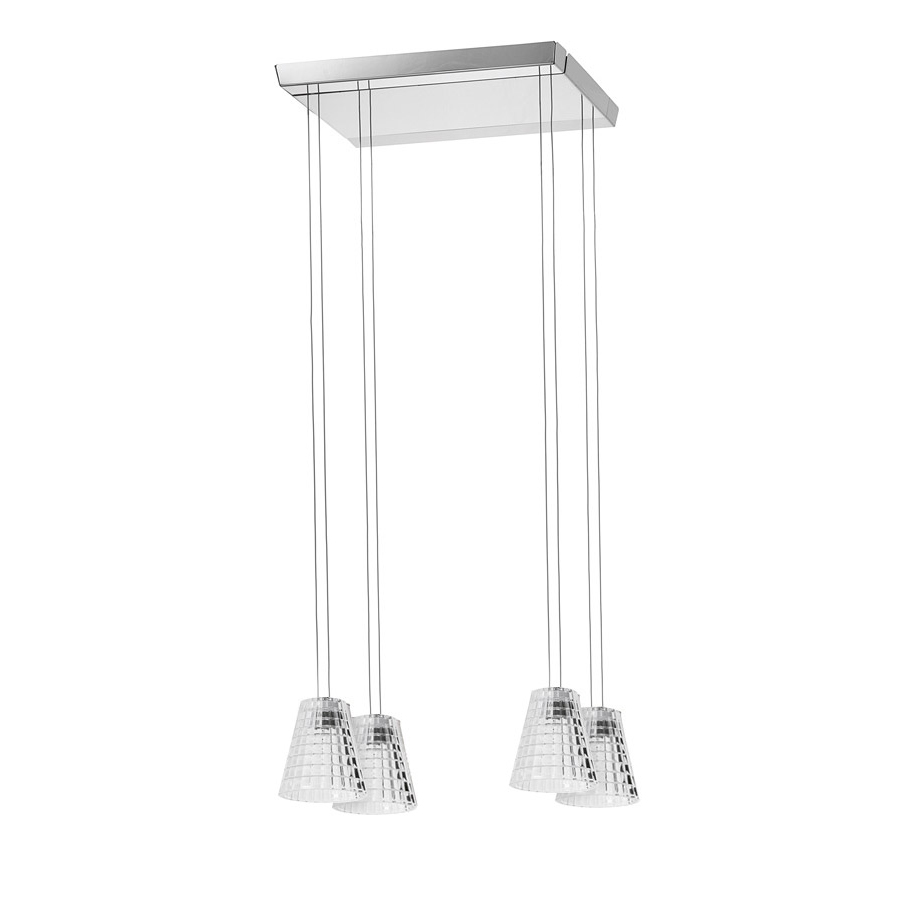 

Подвесной светильник Fabbian Flow с хрустальными плафонами