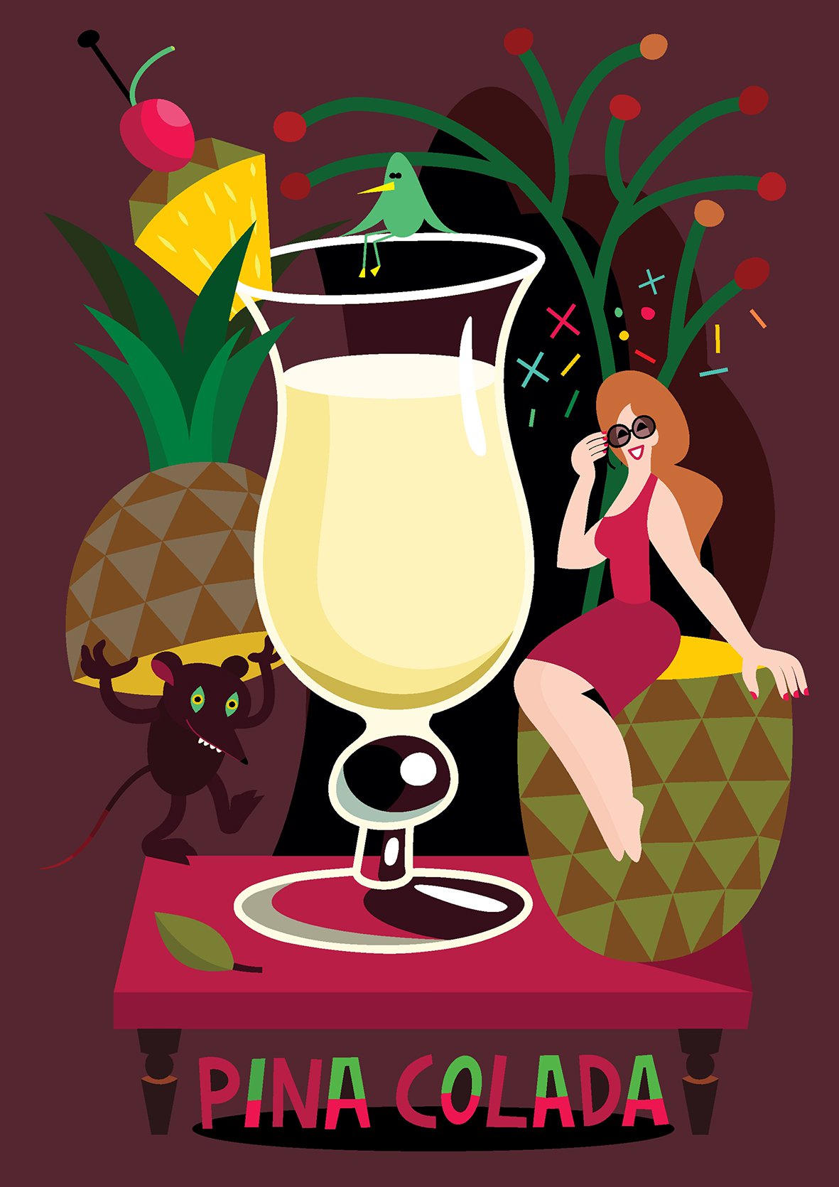 

Постер Pina Colada на холсте