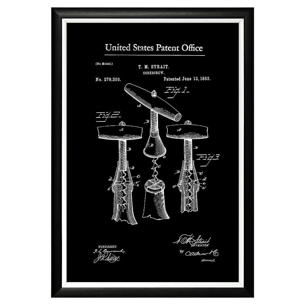 

Арт-постер патент на штопор 1883