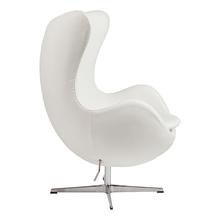Кресло Egg Chair Белая Кожа Класса Премиум Кресло Egg Chair Белая Кожа Класса Премиум
