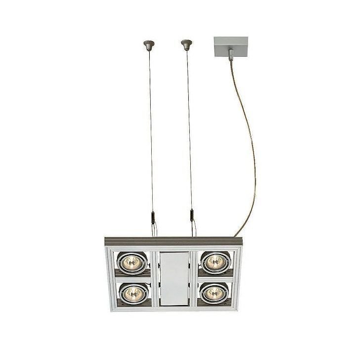 Светильник подвесной с ЭПН Aixlight Square SLV серебристый Светильник подвесной с ЭПН Aixlight Square SLV серебристый