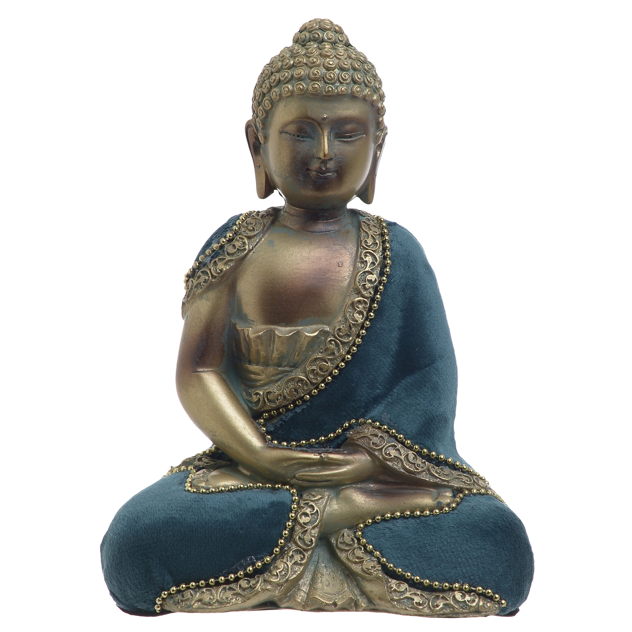 

Статуэтка Buddha сине-золотого цвета