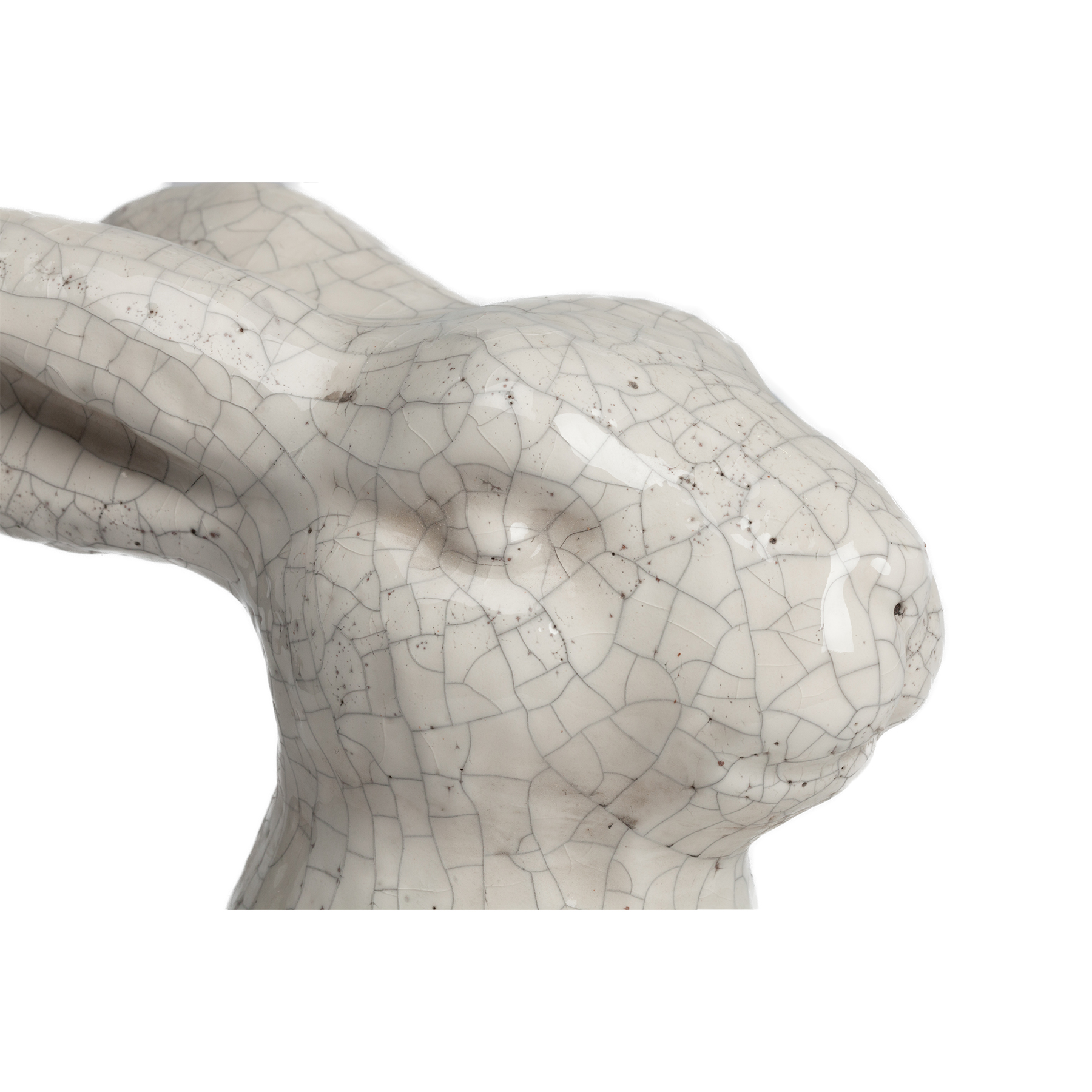 

Бежевая декоративная керамическая статуэтка Rabbit