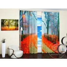 Шторы с фотопечатью: Туманная осень Шторы с фотопечатью: Туманная осень