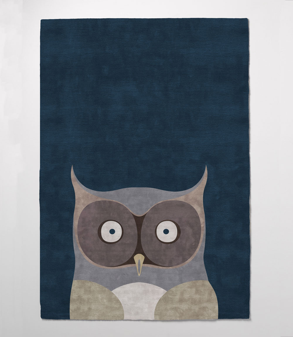 

Ковер Owl синего цвета 240х330