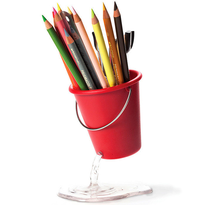 Органайзер для рабочего стола Peleg Design desk bucket красный Органайзер для рабочего стола Peleg Design desk bucket красный