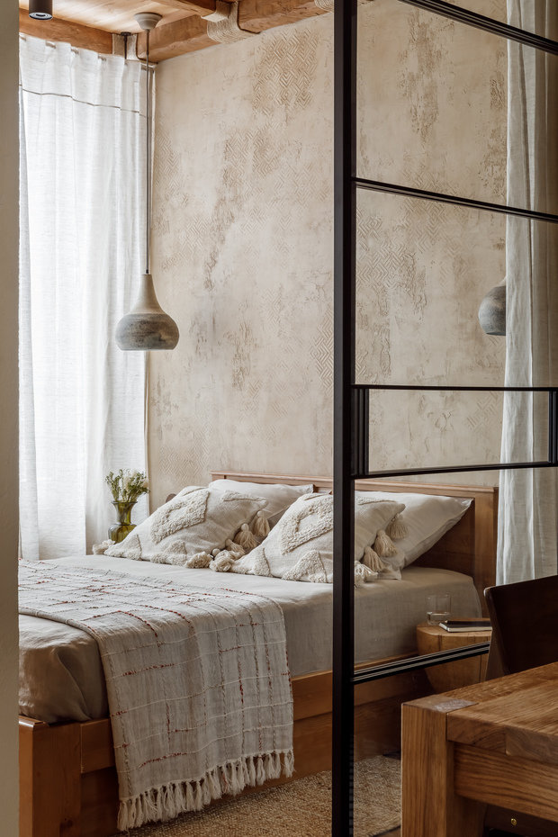 Фотография: Спальня в стиле Эко, Восточный, Квартира, Проект недели, Москва, 3 комнаты, 60-90 метров, AD-Home – фото на INMYROOM
