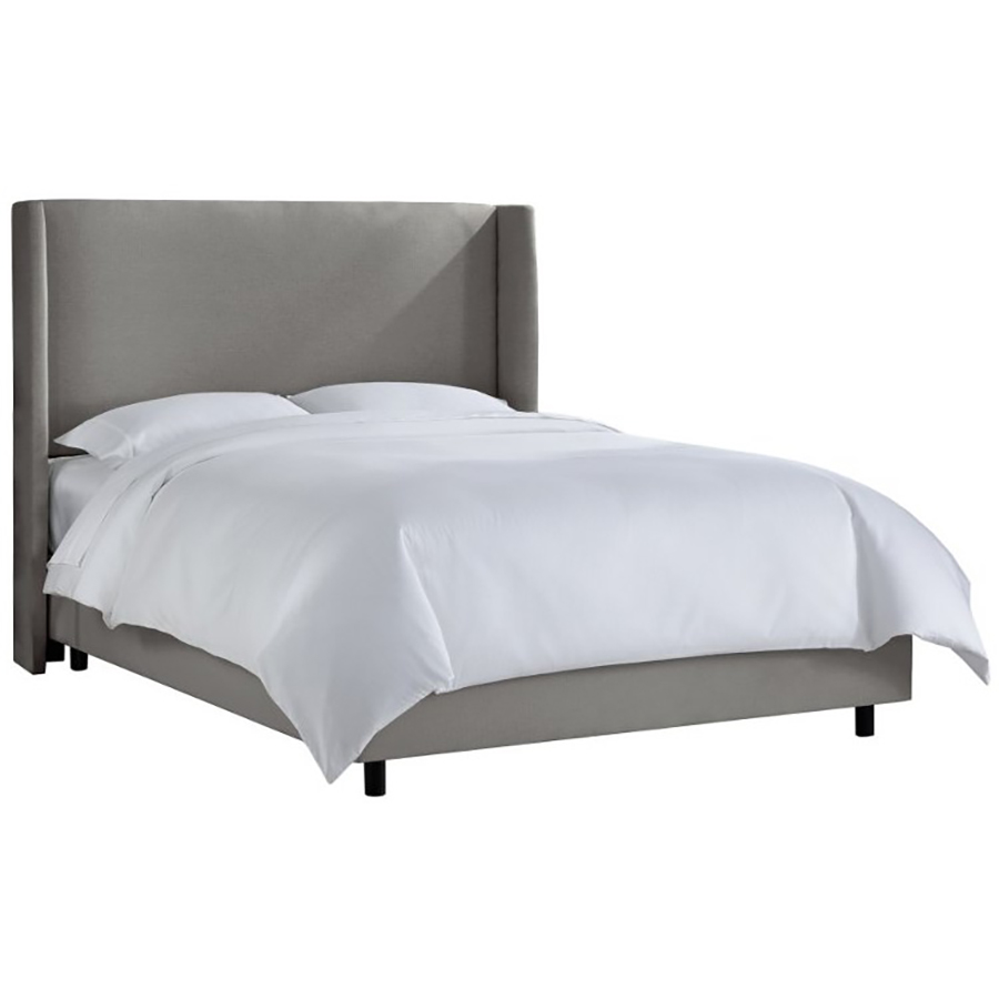

Кровать Kelly Wingback Gray Linen серого цвета 180х200