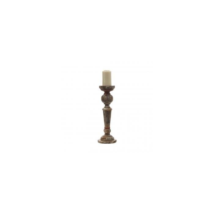 Подсвечник TURNED MANGO WOOD PILLAR HOLDER - MEDIUM Подсвечник TURNED MANGO WOOD PILLAR HOLDER - MEDIUM