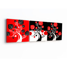 Триптих на холсте: "Red, black and white" Триптих на холсте: "Red, black and white"