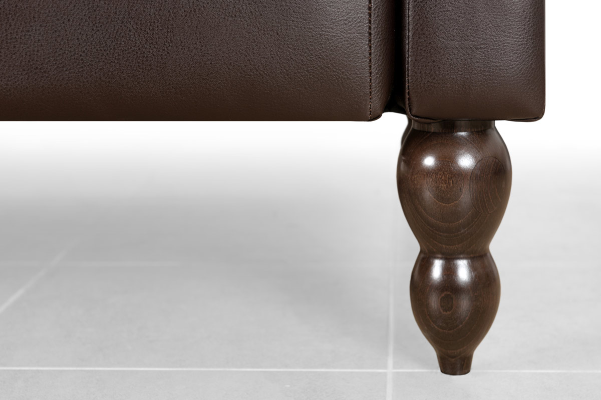 

Диван прямой мельбурн Barrister Sofa темно-коричневого цвета