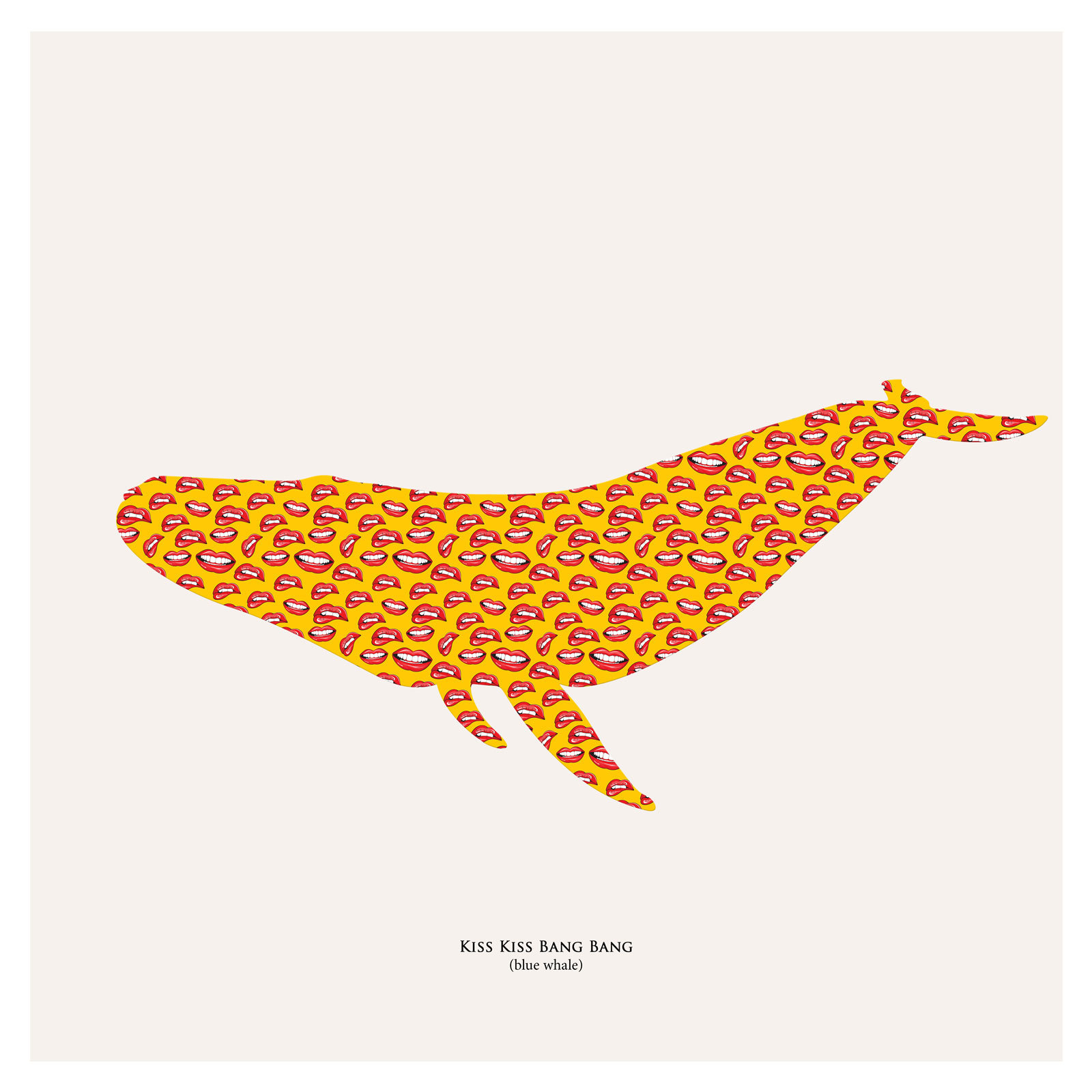 

Репродукция картины на холсте Kiss Kiss Bang Bang Blue Whale