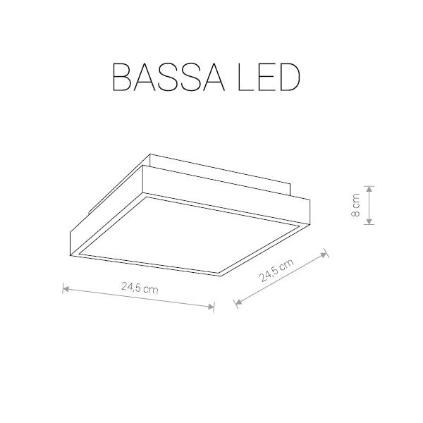 

Потолочный светодиодный светильник Bassa Led