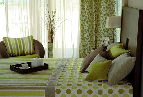 Фотография: Спальня в стиле Современный, Восточный, Декор интерьера, Дизайн интерьера, Цвет в интерьере, Зеленый – фото на INMYROOM