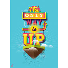Принт The only way is up А1 Принт The only way is up А1