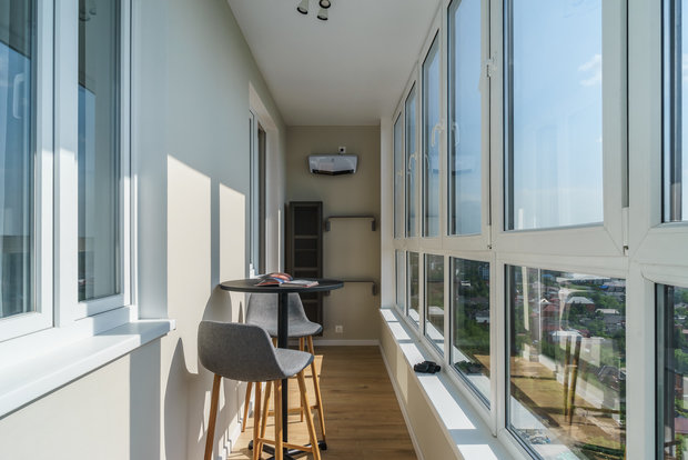 Фотография: Балкон в стиле Современный, Квартира, Проект недели, Краснодар, 1 комната, 40-60 метров, Penzev Studio – фото на INMYROOM