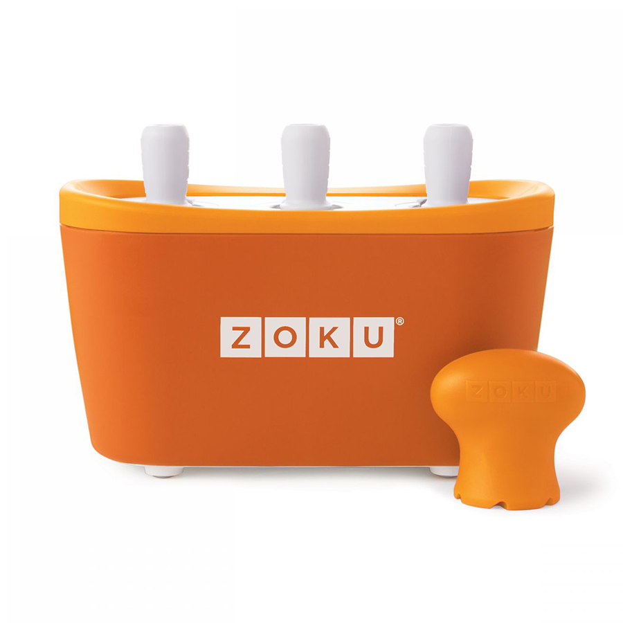 Набор для приготовления мороженого Zoku Triple Quick Pop Maker оранжевый