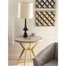 ODIN ROUND LAMP TABLE / IVORY TOP ODIN ROUND LAMP TABLE / IVORY TOP