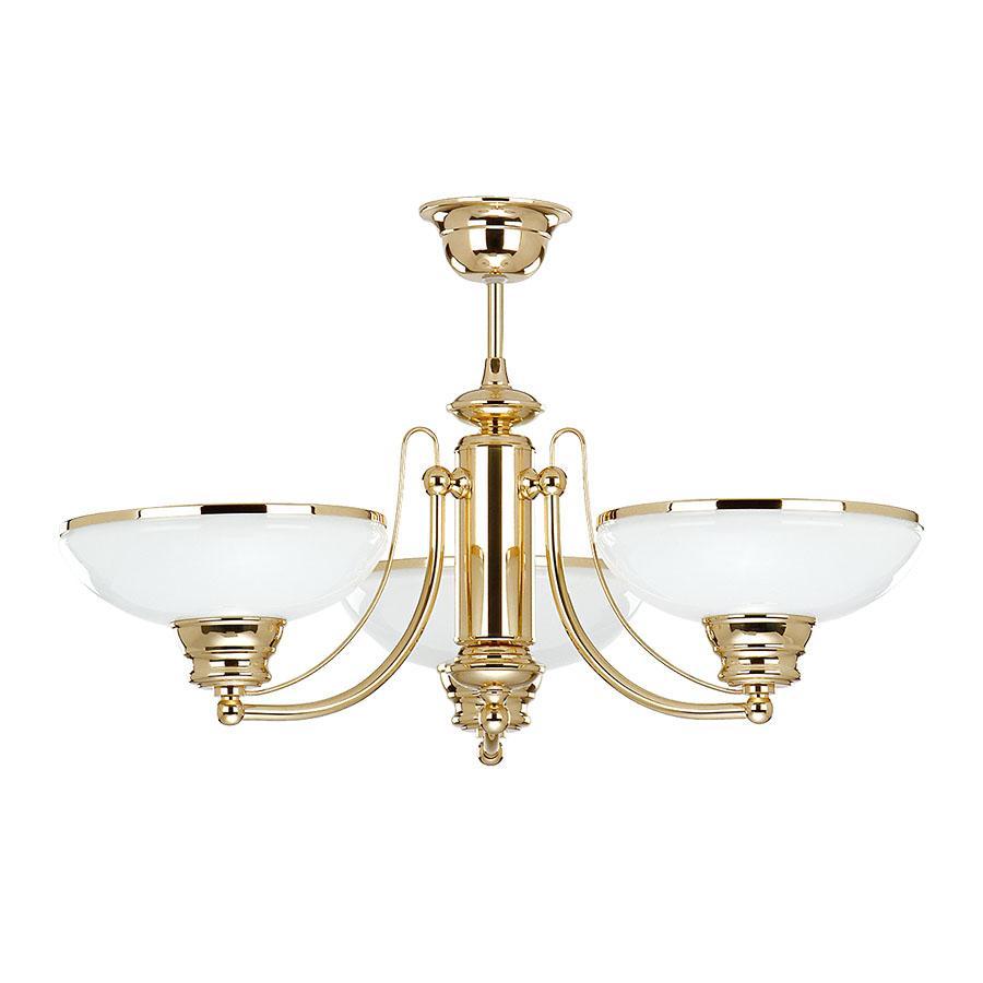 

Подвесная люстра с белыми плафонами