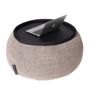 Бескаркасный стол-бин бэг Ambient Lounge Versa Table™- Eco Weave (бежевый цвет)