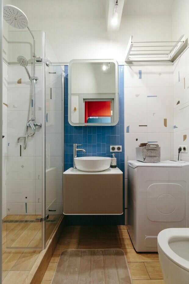 Фотография: Ванная в стиле Современный, Малогабаритная квартира, Квартира, Проект недели, Москва, до 40 метров – фото на INMYROOM