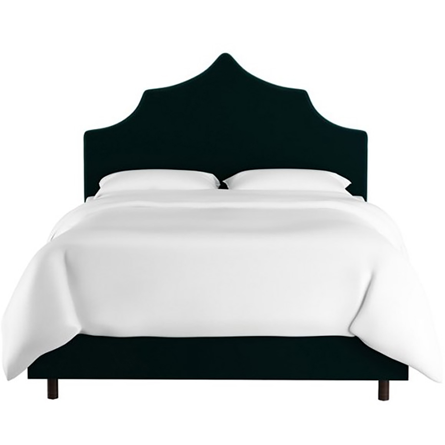 

Кровать Camille Light Peacock Velvet зеленого цвета 160х200