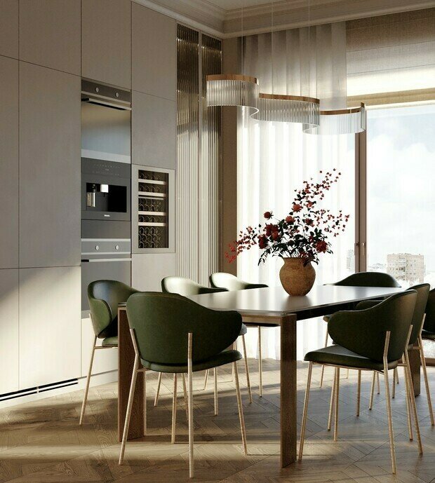 Фото из портфолио Квартира в стиле "Современная классика" 130 кв.м. – фотографии дизайна интерьеров на INMYROOM
