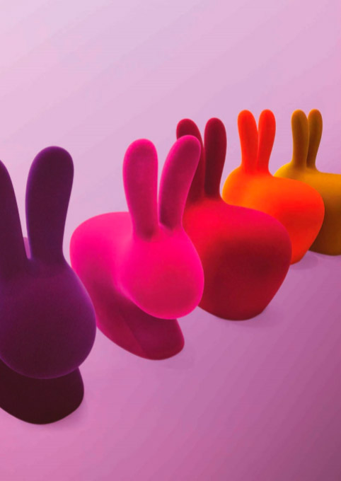 

Стул Rabbit Baby Red красного цвета