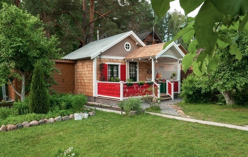 Открытки, картинка на даче