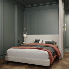 Фото из портфолио Зелёная спальня – фотографии дизайна интерьеров на INMYROOM