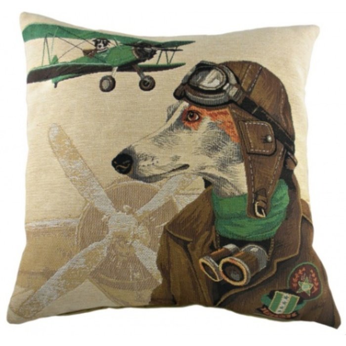 Подушка с принтом "Doggie Fighters Green" Подушка с принтом "Doggie Fighters Green"