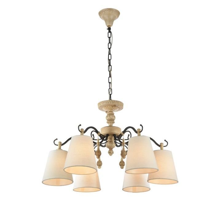 Подвесная люстра Maytoni Cipresso с белыми абажурами Подвесная люстра Maytoni Cipresso с белыми абажурами