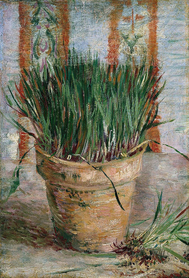 

Репродукция картины на холсте Flowerpot With Chives 1887 г.