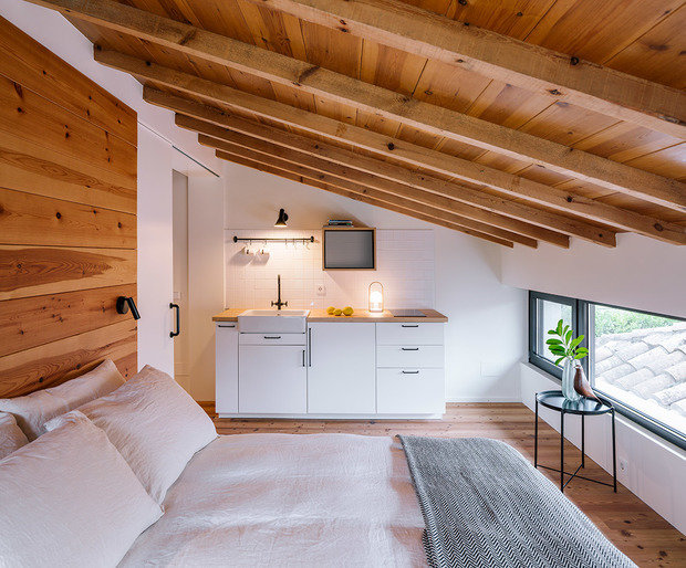 Фотография: Спальня в стиле Скандинавский, Эко, Дом и дача – фото на INMYROOM