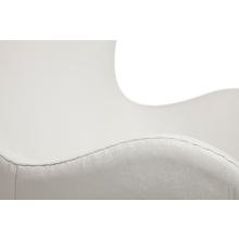 Кресло Egg Chair Белая Кожа Класса Премиум Кресло Egg Chair Белая Кожа Класса Премиум
