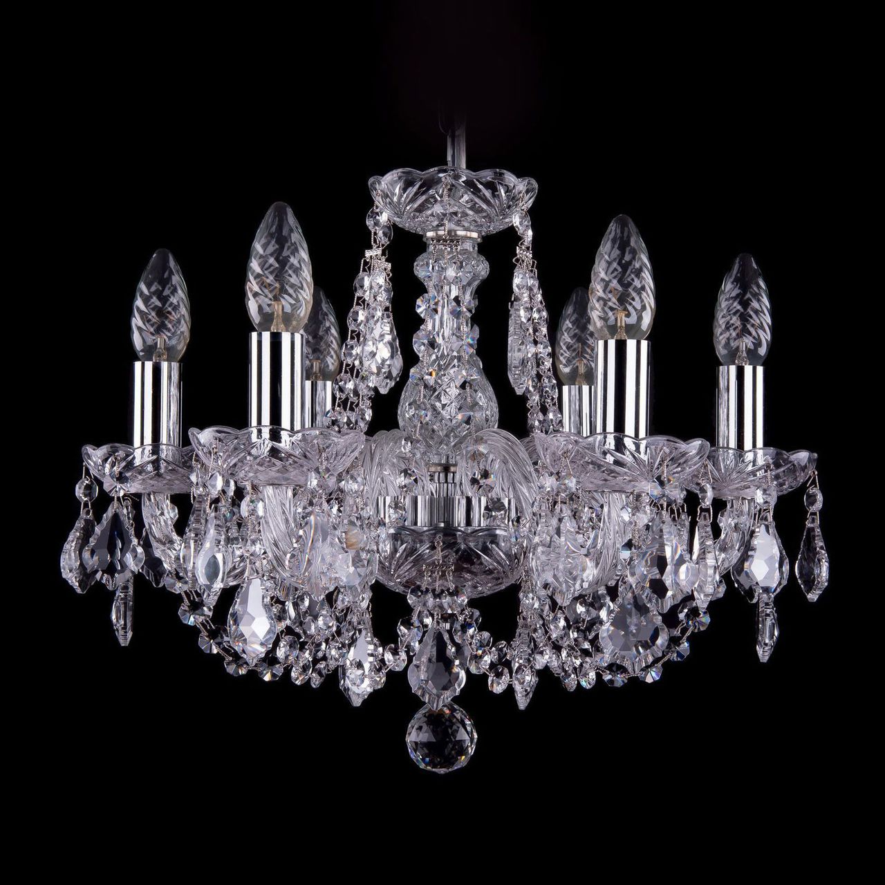 

Подвесная люстра Bohemia Ivele с хрустальными цепочками и кулонами