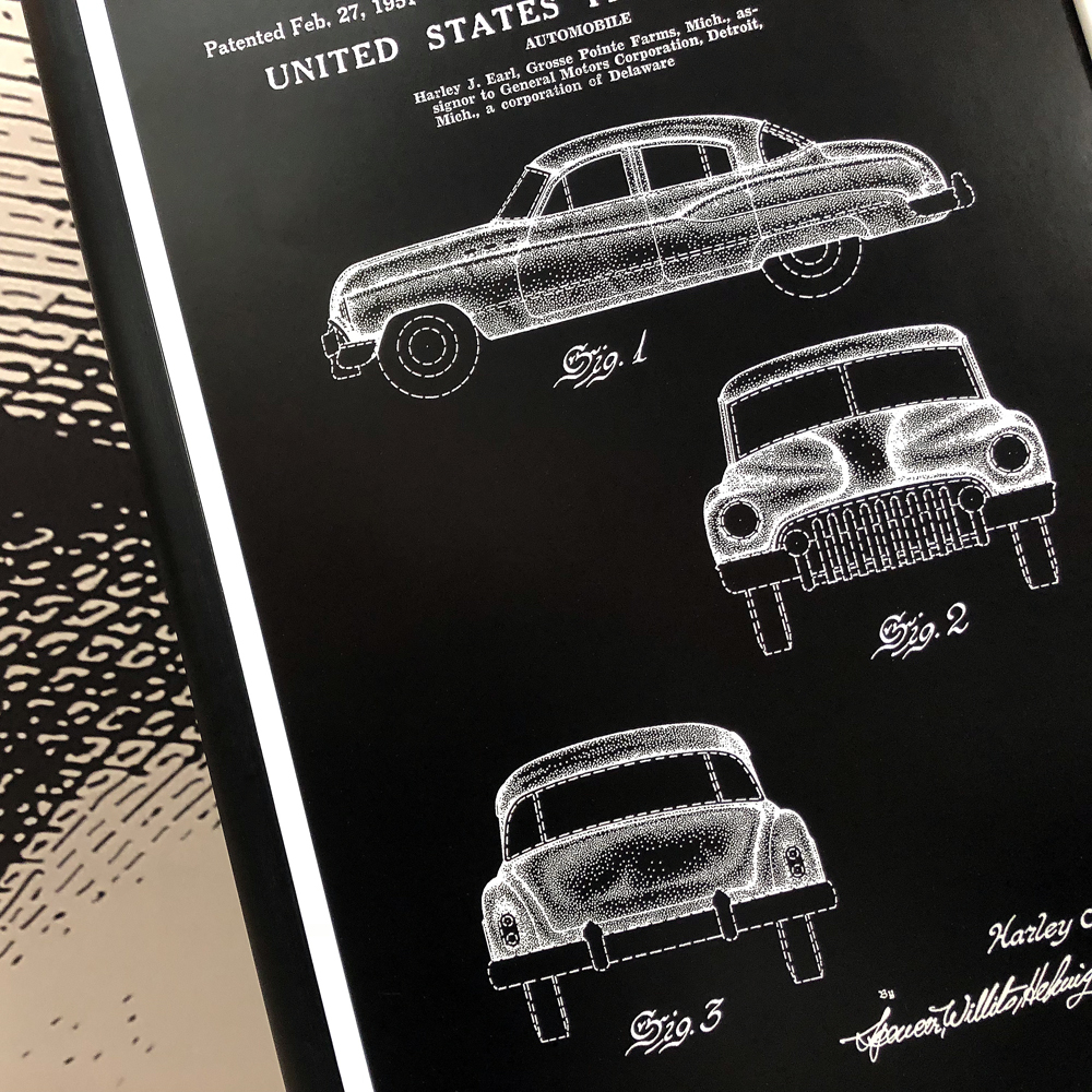 

Арт-постер патент General Motors Corporation на автомобиль 1951
