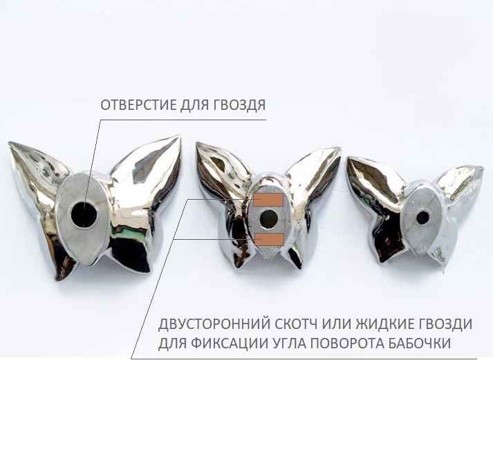 

Настенный декор бабочка Butterfly белого цвета